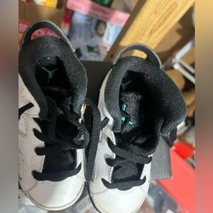 Jordan Kids Black and White Sneakers